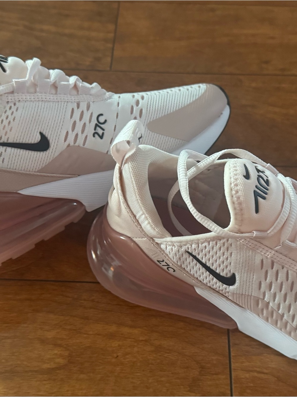 Nike Air Max 270 Women’s Sneakers - White with Pink Accents - Picture 9 of 9